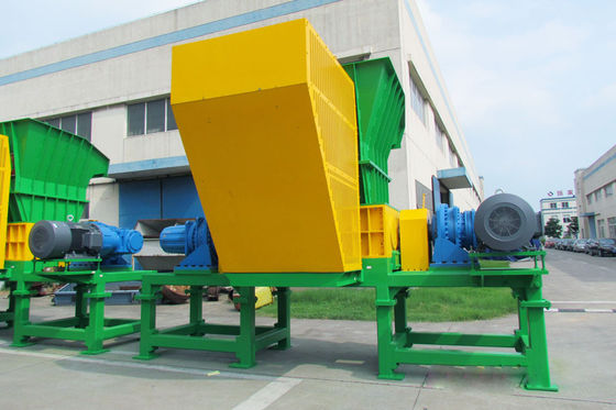 Шредер вала двойника управлением PLC для пластиковый повторно использовать
