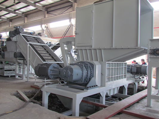 машина шредера вала двойника твердых отходы 22*2kw 20rpm