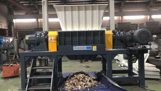 машина шредера вала близнеца 18.5kw, машина прочной покрышки shredding